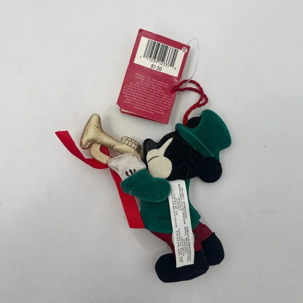 THE DISNEY STORE Ornament Mickey Mouse Mickey's Season of Song Christmas NWT